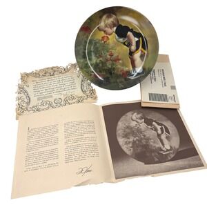 Donald Zolan The Little Gardener 1983‎ Collector Plate Wonder of Childhood 7.5"